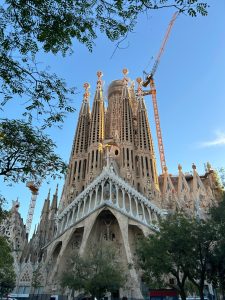 La Sagrada Familia en Barcelona, España.