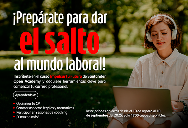 Santander lanza el programa gratuito «Impulsa tu carrera»