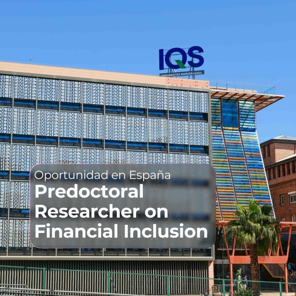 Oportunidad contrato doctoral | IQS de España hasta el 31 de enero de 2026